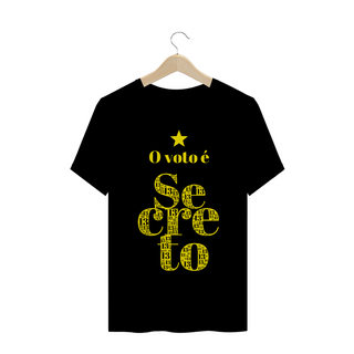 Nome do produtoCamiseta | O voto é secreto - amarelo | Siga a estrela