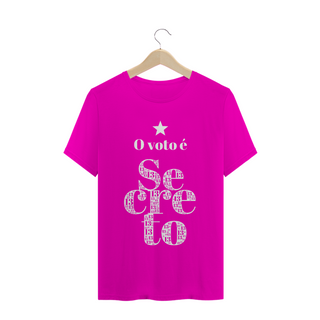 Nome do produtoCamiseta | O voto é secreto - branco | Siga a estrela