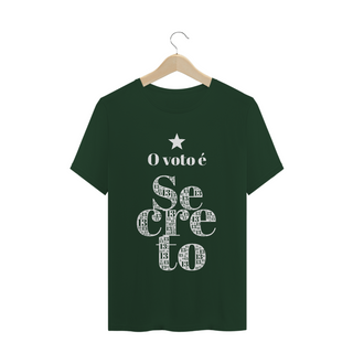 Nome do produtoCamiseta | O voto é secreto - branco | Siga a estrela