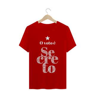 Camiseta | O voto é secreto - branco | Siga a estrela