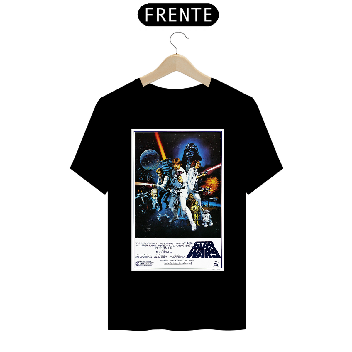 Nome do produto: Camiseta “Star Wars - Guerra nas Estrelas” Pôster