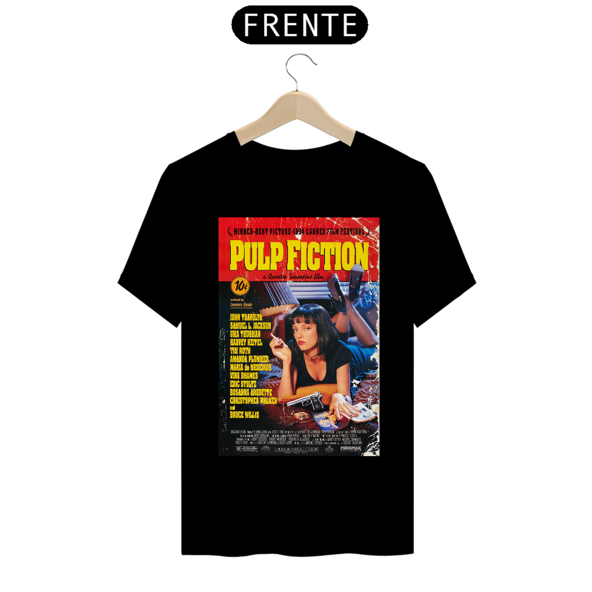 Nome do produto: Camiseta “Pulp Fiction” Pôster