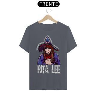 Nome do produtoCamiseta 'Rita Lee: a inteligência se diverte' - malha escura