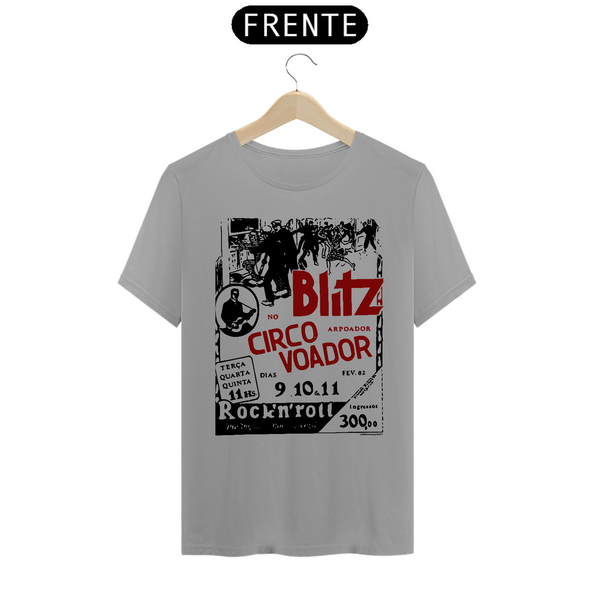 Nome do produto: Camiseta \'Blitz no Circo Voador 82\'