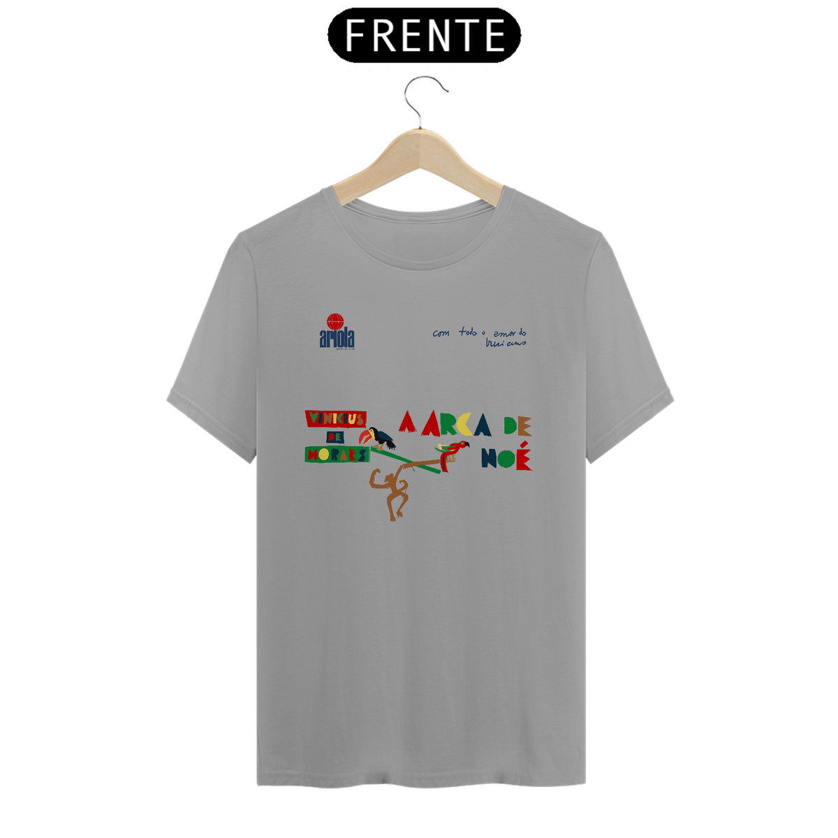 Nome do produto: Camiseta \'Vinícius de Moraes: a arca de Nóe - 1982\'