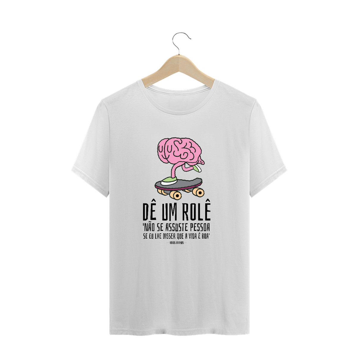 Nome do produto: Camiseta plus size \'Dê um rolê\'