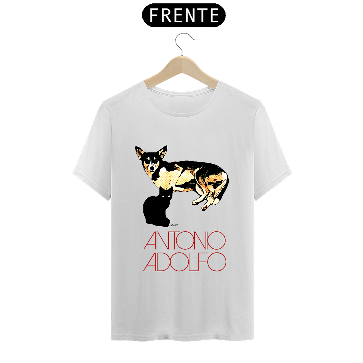 Nome do produto: Camiseta \'Antonio Adolfo - Viralata\' 