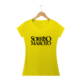 Nome do produtoCamiseta Babylook Sorriso Maroto 2023 (Estampa Preta)