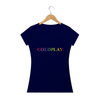 Nome do produtoCamiseta Babylook Coldplay - Logo Colors
