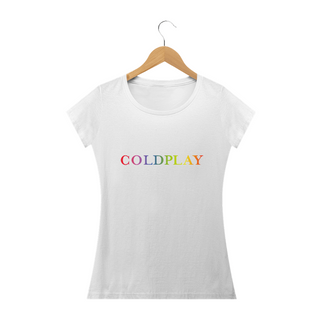 Nome do produtoCamiseta Babylook Coldplay - Logo Colors