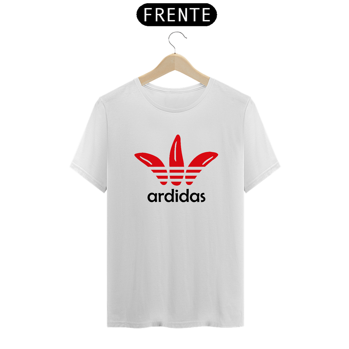 Nome do produto: Camiseta Ardidas - Sátira Adidas (Estampa Preta)