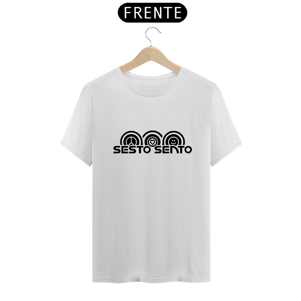 Nome do produto: Camiseta Sesto Sento - Logo Black