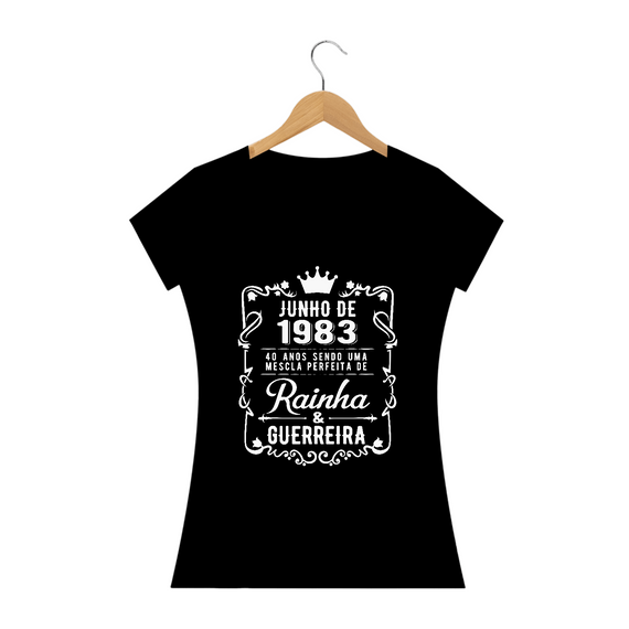 Camiseta Personalizada Aniversário - 40 anos - Junho de 1983