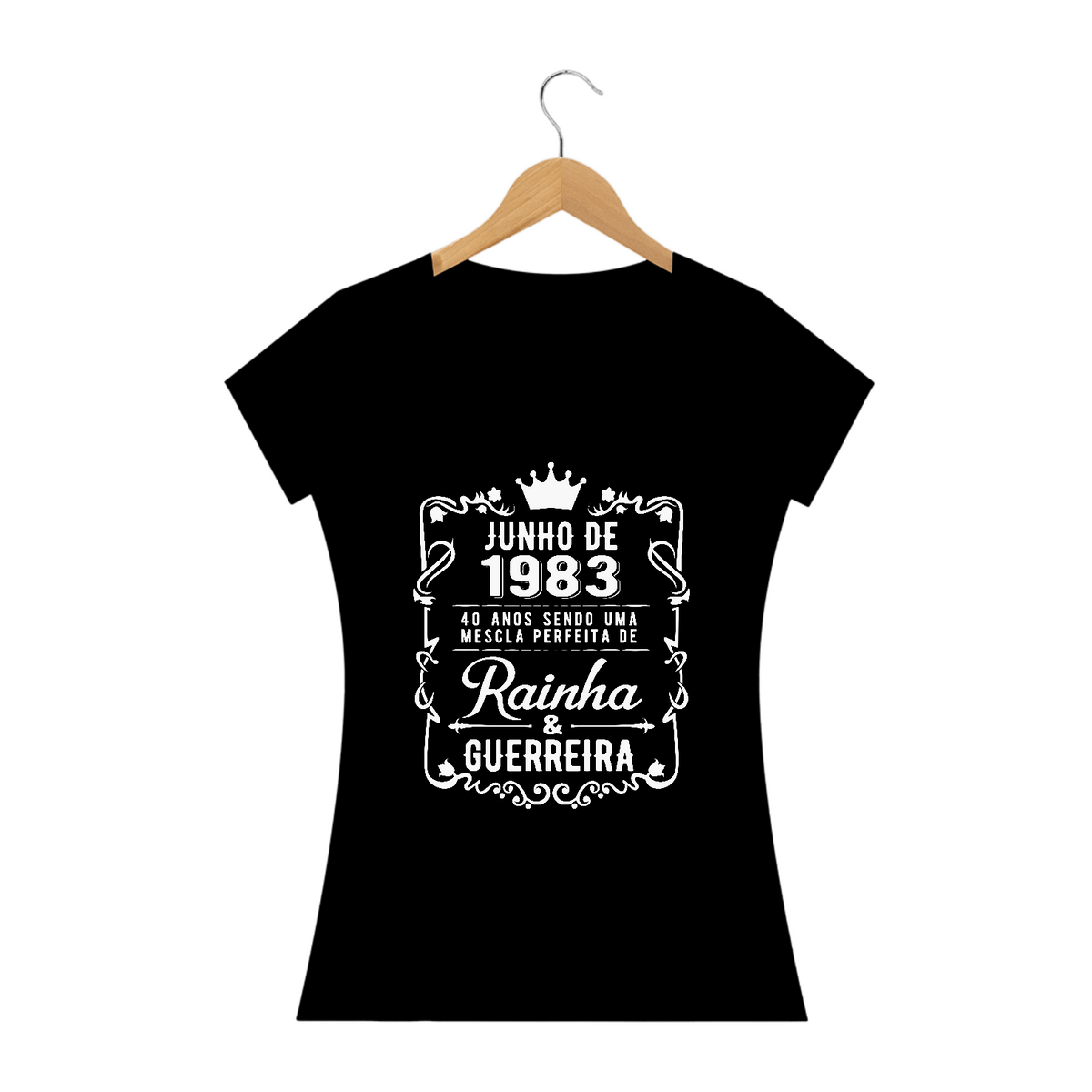 Nome do produto: Camiseta Personalizada Aniversário - 40 anos - Junho de 1983