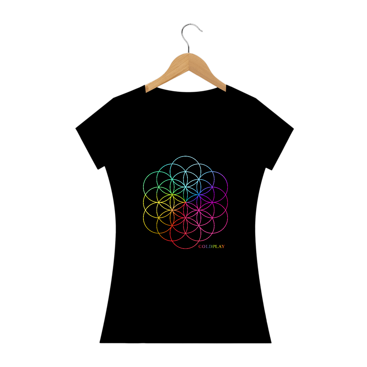 Nome do produto: Camiseta Babylook Coldplay A Head Full Of Dreams 1