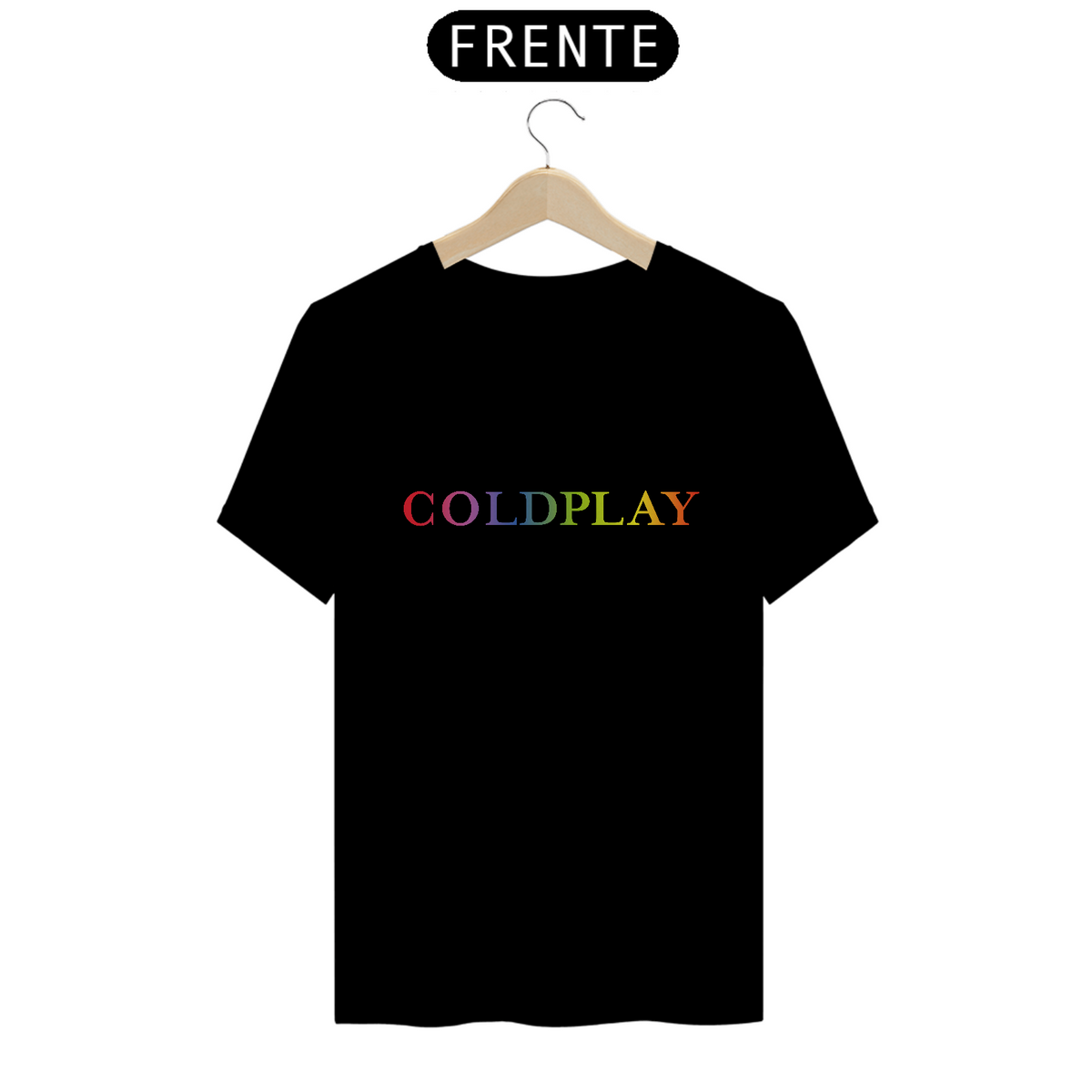 Nome do produto: Camiseta Coldplay Logo Colors