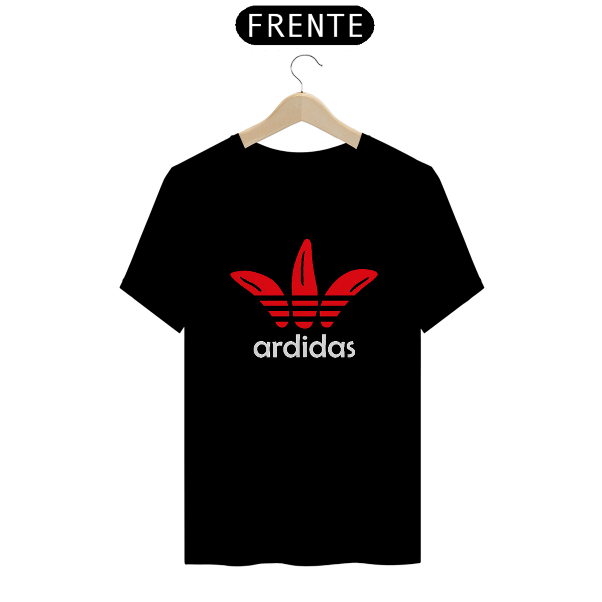 Nome do produto: Camiseta Ardidas - Sátira Adidas (Estampa Branca)