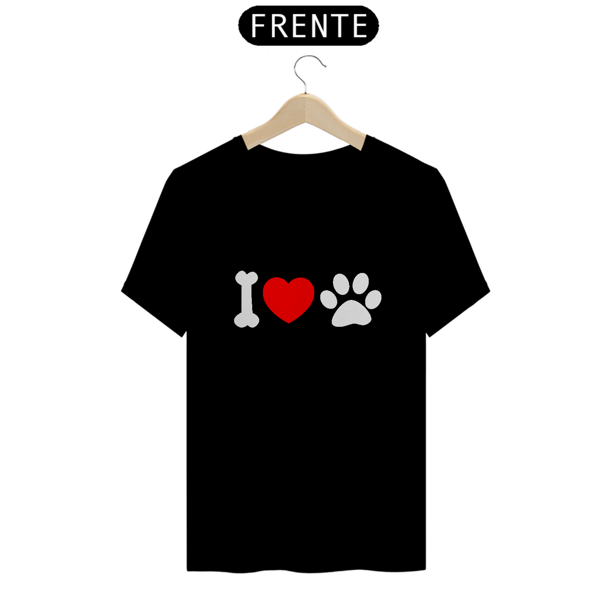 Nome do produto: Camiseta I Love Pet