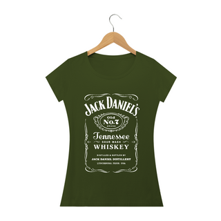 Nome do produtoCamiseta Babylook Jack Daniels - Estampa Branca - Camisetas de Boteco