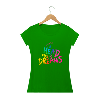 Nome do produtoCamiseta Babylook Coldplay A Head Full Of Dreams - Lettering