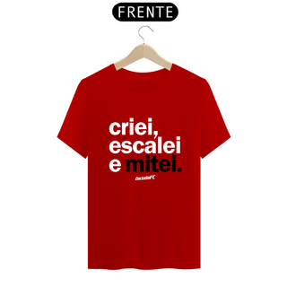 Nome do produtoCamiseta Cartola FC Criei, Escalei, Mitei I