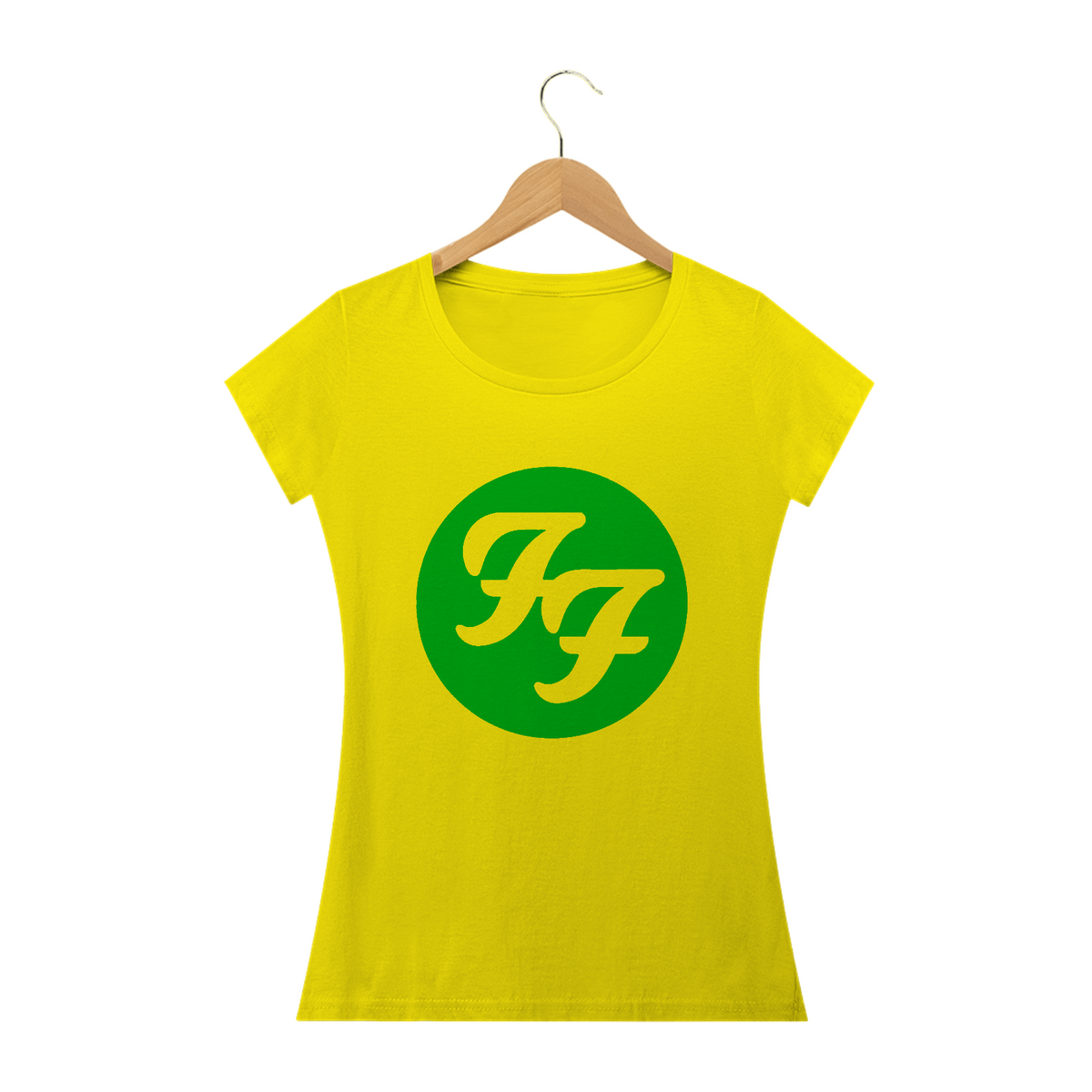 Nome do produto: Camisa Foo Fighters - Copa 2022 - amarelinha - Baby Long