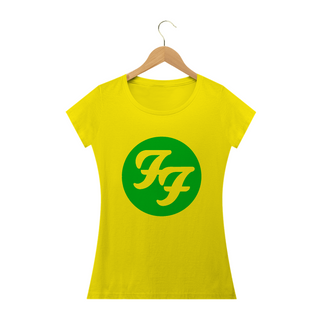 Camisa Foo Fighters - Copa 2022 - amarelinha - Baby Long