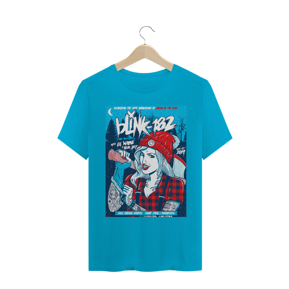 Nome do produto: Camisa Blink-182 - Saint Paul MI 2019