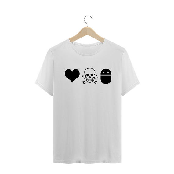 Camisa Love Death + Robots