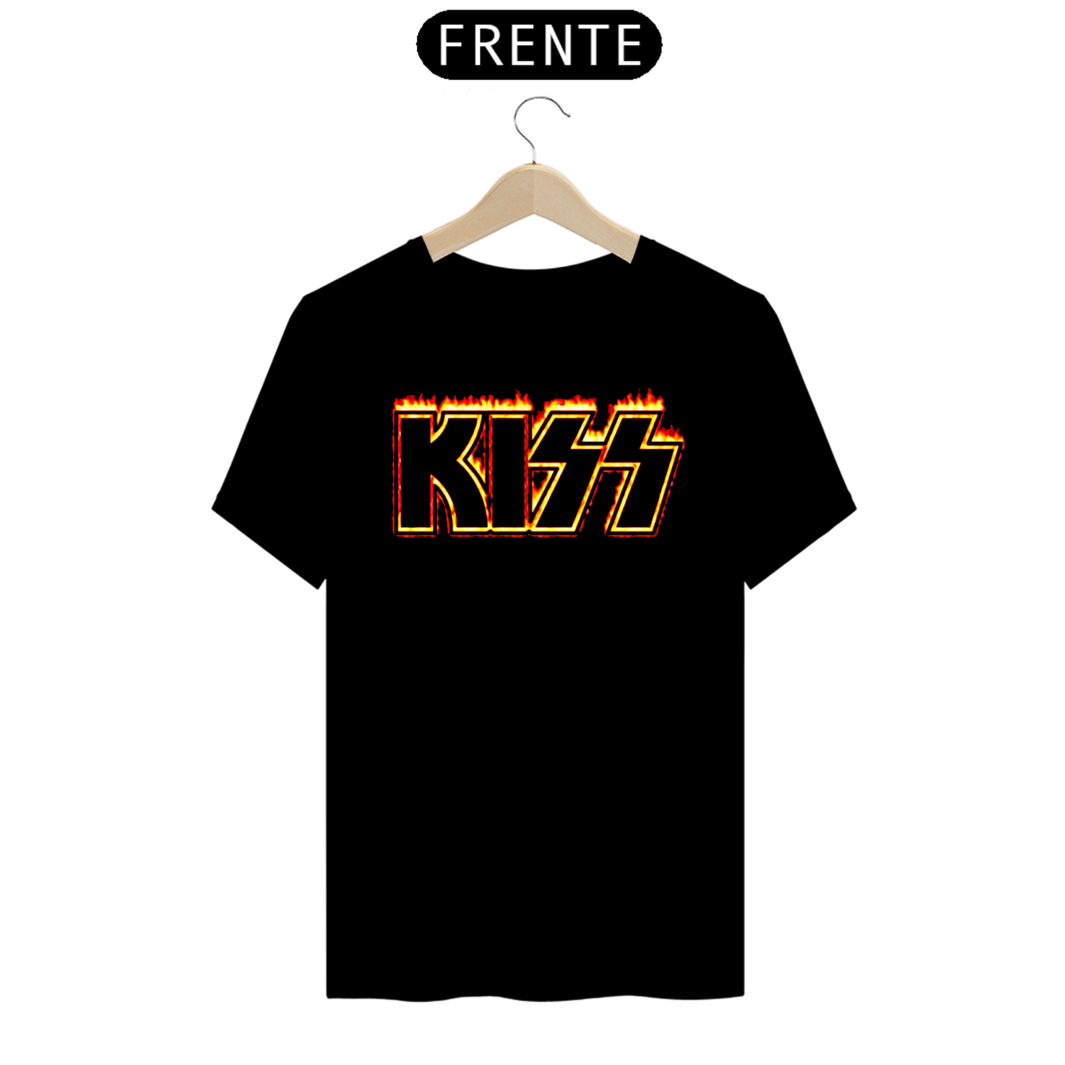 Nome do produto: Camisa Kiss - Fire Logo
