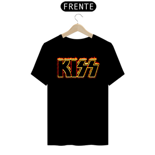 Camisa Kiss - Fire Logo