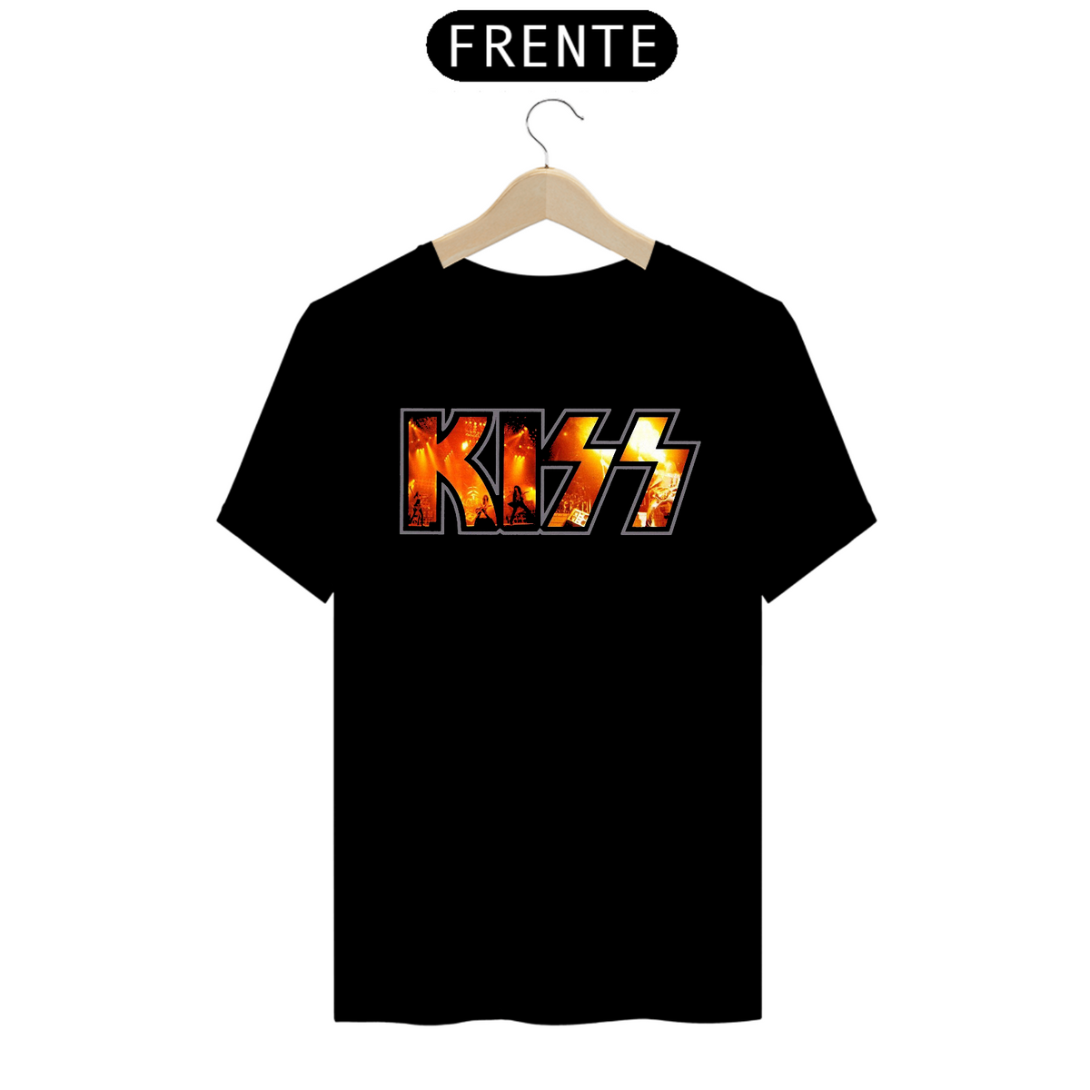 Nome do produto: Camisa Kiss - Live Logo