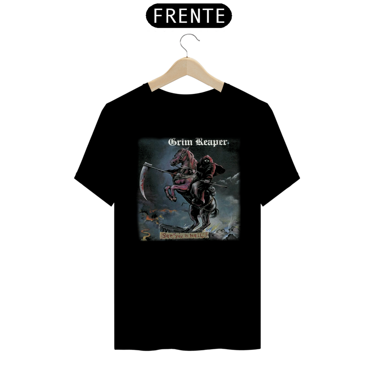 Nome do produto: Camisa Grim Reaper - See You In Hell