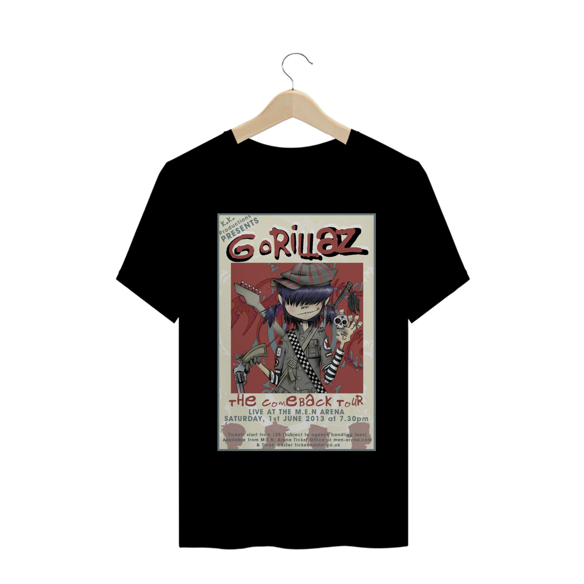 Nome do produto: Camisa - Gorillaz - The Comeback Tour