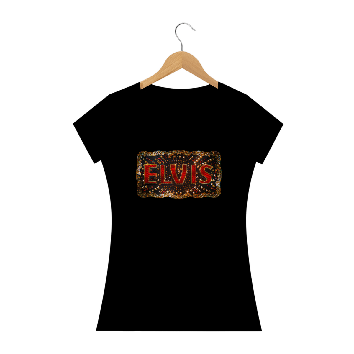 Nome do produto: Camisa Baby Look - Elvis - Filme 2022