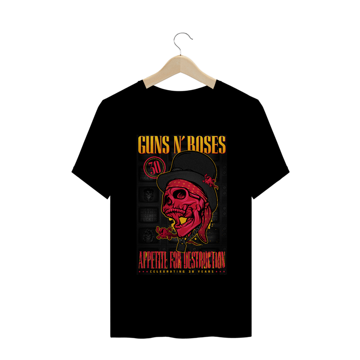 Nome do produto: Camisa Guns N\' Roses - Appetite For Destructions - 30 anos
