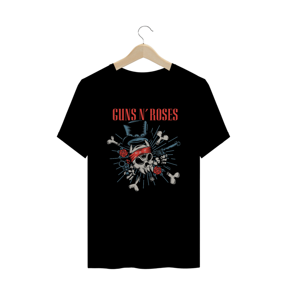 Nome do produto: Camisa Guns N\' Roses - Caveira Axl e Slash