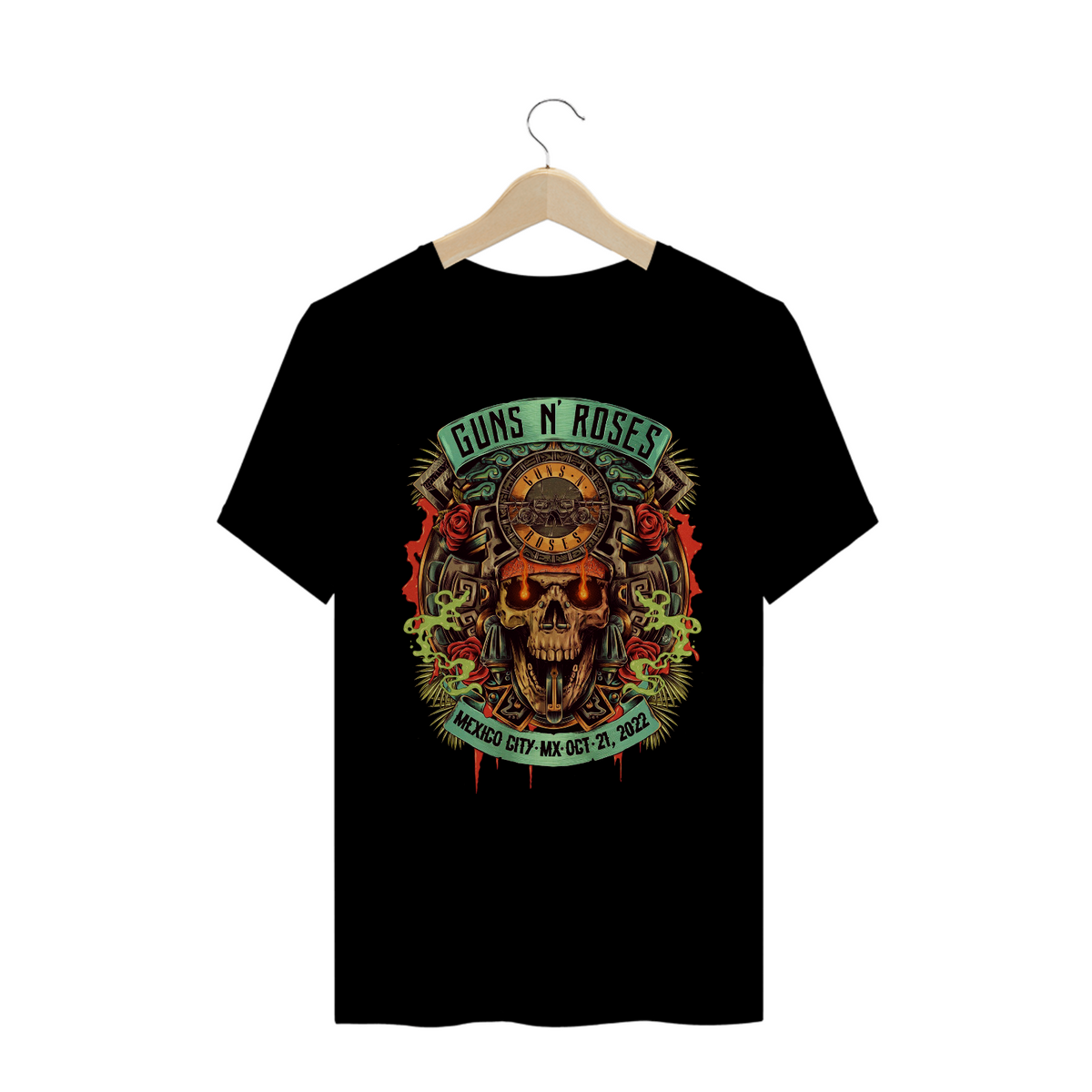 Nome do produto: Camisa Guns N\' Roses - Mexico City 2022