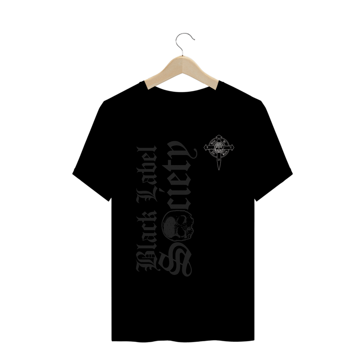 Nome do produto: Camisa Black Label Society - Patch Pequeno + Logo Sombra