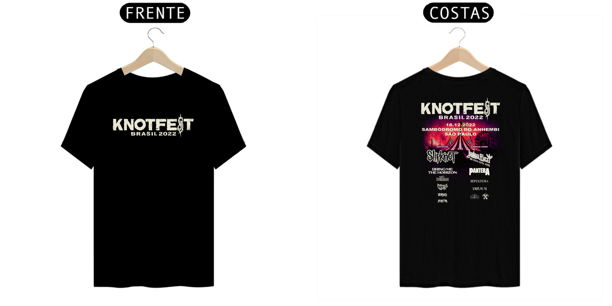 Nome do produto: Camisa Knotfest Brasil 2022