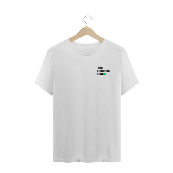 Camiseta Premium Branca - The Nomadic Club Oficial
