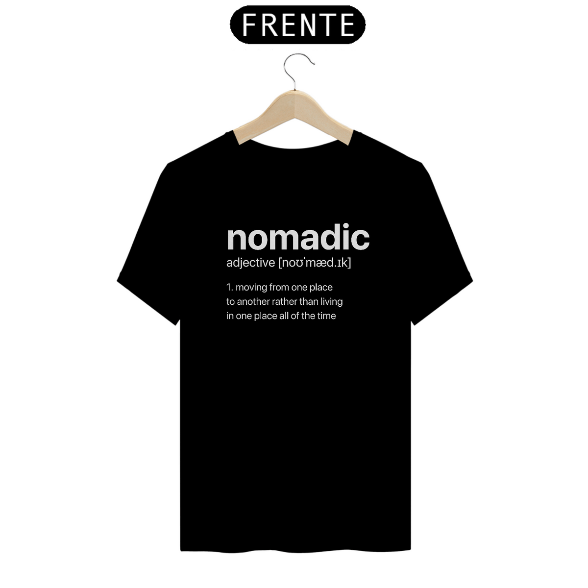 Nome do produto: Camiseta Quality Escura - Nomadic Dicionário Grande
