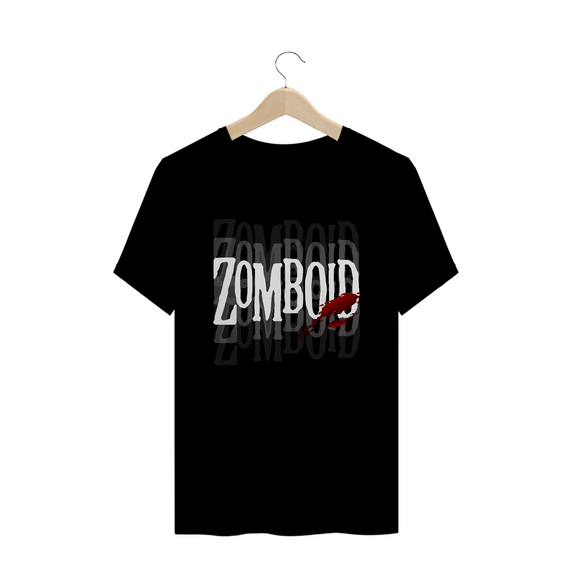 Camiseta Preta Project Zomboid Logo 2