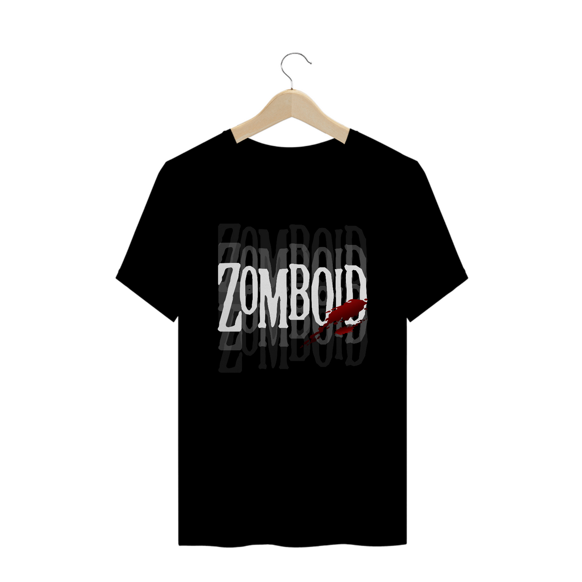 Nome do produto: Camiseta Preta Project Zomboid Logo 2