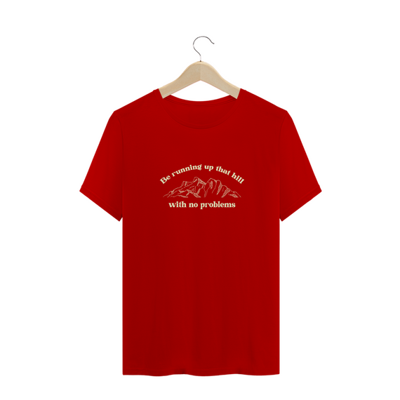 Camiseta Running Up That Hill - Coleção Stranger Things by GUNK (azul marinho e vermelha)