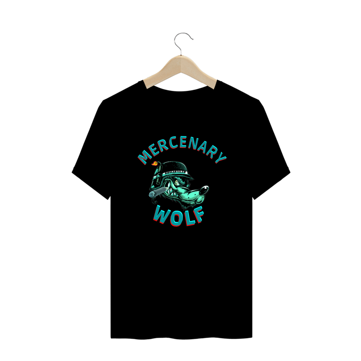 Nome do produto: Mercenary Wolf - T Shirt Plus Size 