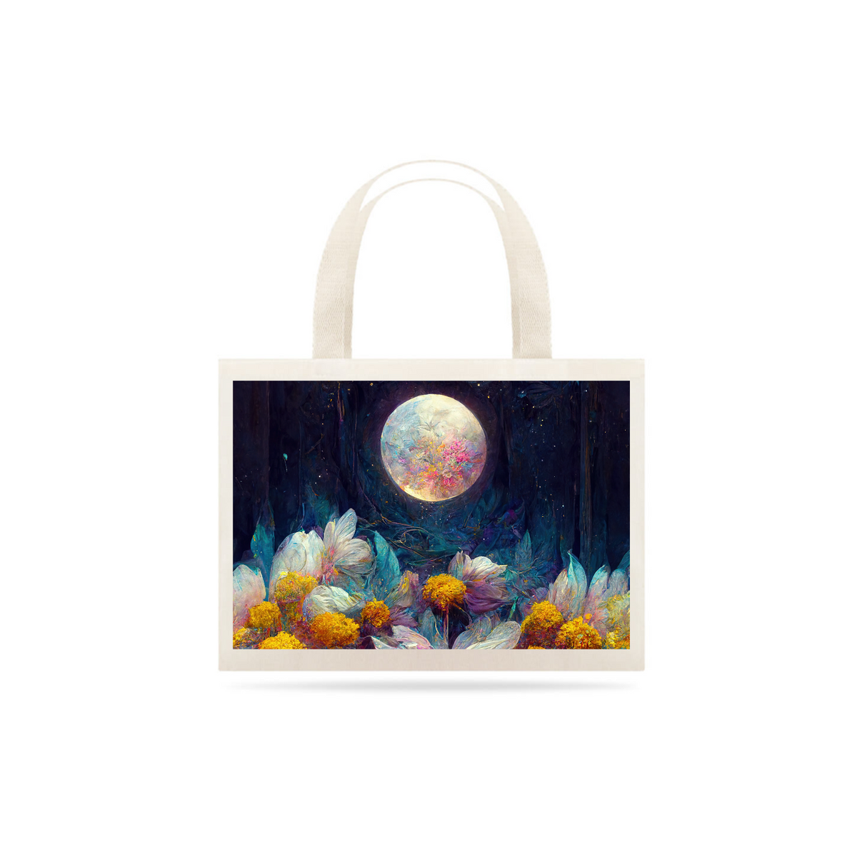 Nome do produto: Ecobag Lua de flores