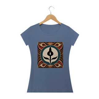 Nome do produtoCamiseta Baby Long Tribal madeira