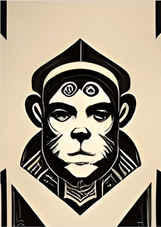 Nome do produtoPoster Macaco Tribal 2