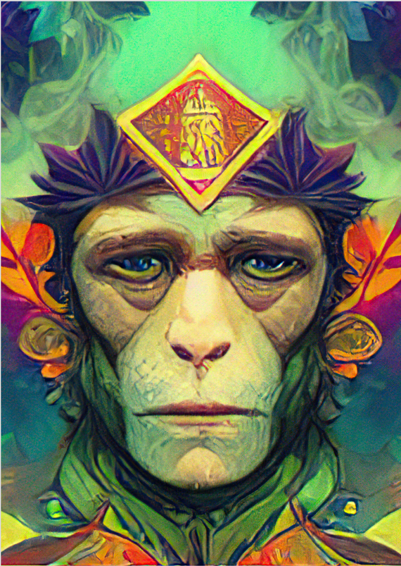Poster Macaco Mistico